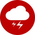 storm damage cleanup and repair icon